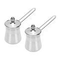 thumbnail image 2 of Pot Chauffe-Beurre, 2 Pcs Pot à Café Turc en Acier Inoxydable Anti-Rouille pour la Maison, 2 of 7