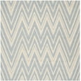 thumbnail image 2 of SAFAVIEH Cambridge Sam Geometric Wool Area Rug, Blue/Ivory, 8' x 8' Square, 2 of 8