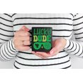 thumbnail image 2 of Lucky Dude with Shamrock Leaves, St. Patrick's Day, Black 11oz Ceramic Mug, 2 of 5