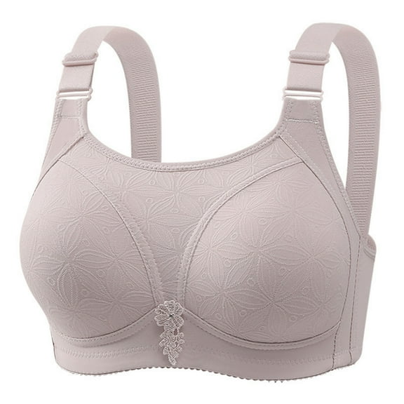 Delliss Wireless Bras for Women thin without steel ring,Widen straps, anti glare, gathering, breathable underwear, daily bra