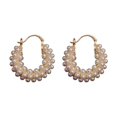 thumbnail image 1 of Hearth & Gear Small Rice Pearl Earrings Gold Earrings Design Earrings Light High Sense Earrings Temperament Earrings Hoop Earrings for Women Earrings Earring Women Studs Pearl Hoops Earrings on, 1 of 7
