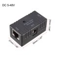 thumbnail image 2 of Unique Bargains POE Injector Splitter POE Combiner Separator Power Over Ethernet Adapter Network Bridge Power Supply Module Black, 2 of 5