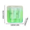 thumbnail image 3 of Pencil Sharpener Two Pack Color Mini Manual Portable Pencil Sharpener for Teens Office Stationery Pencil Sharpeners, 3 of 5