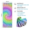 thumbnail image 2 of Colorful Tie Dye Pattern Hot Yoga Mat Towel Non Slip for Hot Yoga - Quick-Drying Yoga Mat Cover with 4 Corner Pockets with Travel Bag - Hot Yoga Towel Non Slip Grip Moisture Wicking Sweat 70"x26", 2 of 6