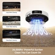MOVA P10 Pro Ultra Gen2 Robot Vacuum and Mop, 26,000Pa Suction, Mop Hot Air and Fast Drying, 212℉Hot Water Mop-Washing(upgrade from P10ProUltra)