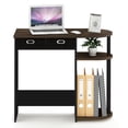 thumbnail image 3 of Pemberly Row Wood Laptop/Notebook/Computer Desk in Walnut/Black, 3 of 6