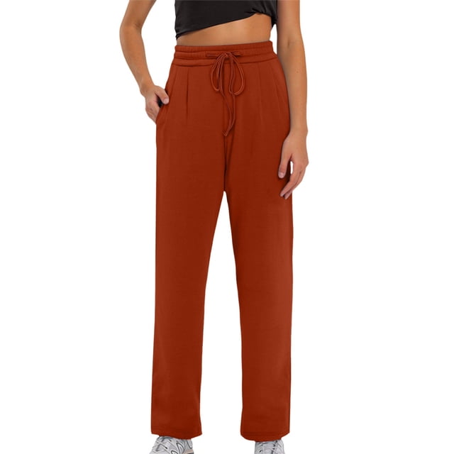 Women's Leisure Printed High - Waisted Wide - Leg Pants - Drawstring Elastic, Comfortable Long Pants with Pockets for Daily Wear