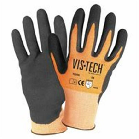 Wells Lamont 815-Y9296XXL Cut-Resistant Gloves With Nitrile Coated Palm&#44; 2 x Large&#44; Orange & Black