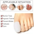thumbnail image 5 of Big Toe Caps Pack of 10 Breathable Gel Toe Protector Great to Cushion Toe and Provides Pain Relief from Corns, Blisters, Missing or Ingrown Toenails for Woman and Man, 5 of 8