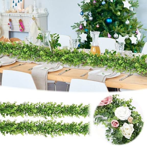 Adornos navideños de tela para árbol de Navidad, decoración de pared para puerta de casa, guirnalda de adornos navideños