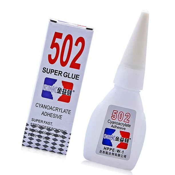New Arrival 502 Super Glue Cyanoacrylate Instant Adhesive Strong Adhesion  Bond Fast Crafts Repair Tool Useful Glue White 
