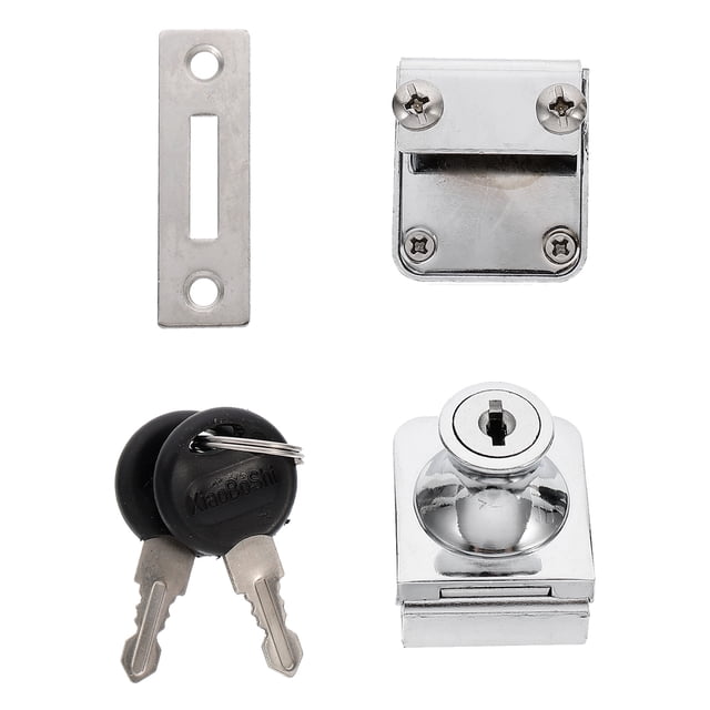 MasteelfCA 1 Ensemble Verrou de Cabinet Verrous de Vitrine en Verre Verrous Anti-Vol Durables