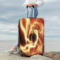 thumbnail image 7 of Logiee orange lightning Print Travel Luggage Cover,Suitcase Protector, Washable Elastic Suitcase Baggage Cover,Closure for Wheeled Suitcase Fit 18-32 Inch Luggage-Medium, 7 of 7