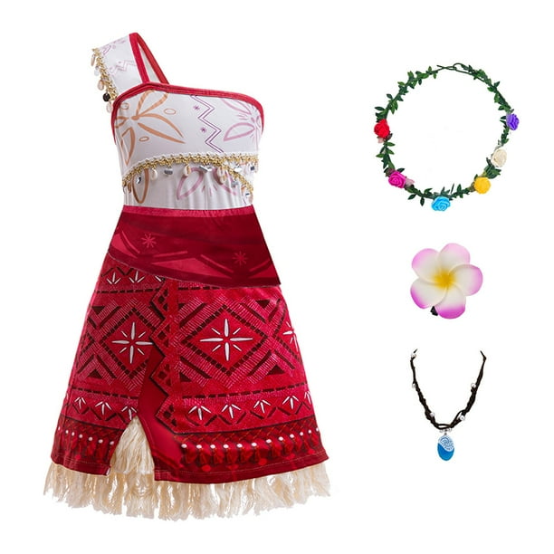 Niñas Océano Moana Aventura Disfraz Vestido Princesa Fiesta de Cumpleaños Trajes