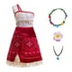 thumbnail image 1 of Niñas Océano Moana Aventura Disfraz Vestido Princesa Fiesta de Cumpleaños Trajes, 1 of 4