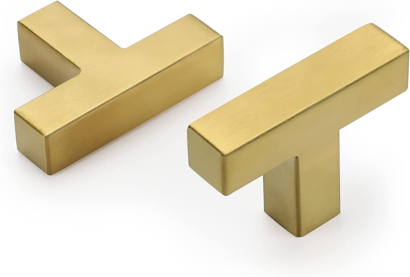 Zoizocp Brushed Brass Knobs Kitchen Hardware LSJ12GD