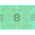 thumbnail image 1 of Ahgly Company Indoor Rectangle Abstract Turquoise Blue Modern Area Rugs, 8' x 12', 1 of 4