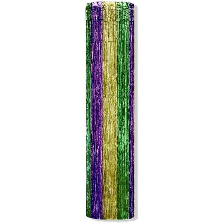 PMU Gleam 'N Column Mardi Gras Supplies, Hanging Decor, Party Accessory, 8' x 12" Pkg/1