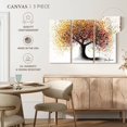 thumbnail image 4 of Elephant Stock Rainbow Soul Tree Wall Art - Horizontal Multi Panel Canvas - Living Room Wall Decor - Floral And Botanical Multi Panel - White And Orange Decor By Ashvin Harrison - 23" x 14", 4 of 4