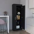 thumbnail image 3 of Depot E-Shop Teller Pantry Cabinet with 5 Shelves, Black -Kitchen, 3 of 7