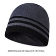 thumbnail image 3 of Minnieouse Gorras Gorros de punto Protección de moda a rayas Sombrero sin ala Jersey Hip Hop Deportes a prueba de viento Esquí Ciclismo negro Sombreros gris Minnieouse AP010036-02, 3 of 6