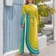 thumbnail image 3 of Vestido largo elegante con diseño de arco doble geométrico retro 579, vestidos elegantes y chic para mujer, vestidos de promoción, vestidos elegantes de lujo para mujer, 3 of 4