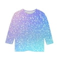thumbnail image 5 of Girls Long Sleeve Fall Graphic Tops, School Sports Tees, Pattern Tshirts Kids Pullover Shirt, 5 of 5