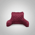 thumbnail image 2 of Home Soft Things DO-IT-YOURSELF Velvet Quilted Bedrest Pillow - Deep Claret-2 - 20" x 18" x 17", 2 of 10