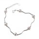 thumbnail image 1 of Pulsera ondulada, pulsera curvada de perlas de agua dulce con diseño de nicho de plata de ley S925, 1 of 4