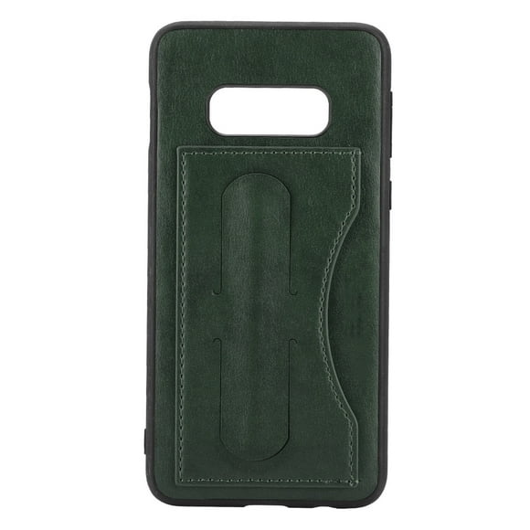 ZOUSSIQI Simple Style PU Leather Card Holder Phone Case for Samsung S10 Lite Back Phone Cover (Green) EL225#58879
