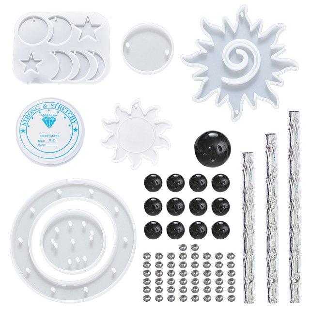 Toystoory Molde de resina Windchime, herramientas de epoxi de silicona, Kit de molde reutilizable de fundición para decoración, artesanía para Artesanía Tipo 4 Toystoory HA010212-04