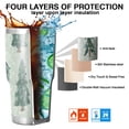 thumbnail image 7 of 30oz Light Green Christmas Tree Pattern Tumblers Stainless Steel Tumbler with Lid and Straw,Vacuum Insulated Double Wall Travel Tumbler Cups Mug with Cleaning Brush for Coffee,Tea, 7 of 7