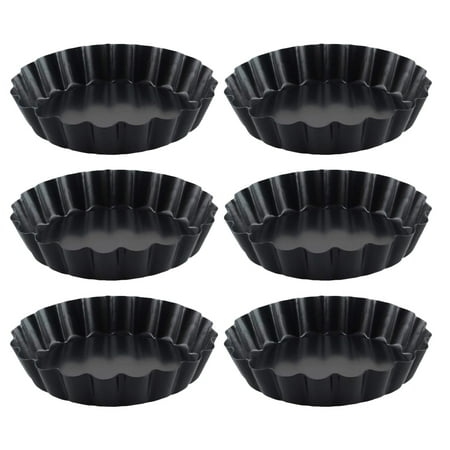 

6Pcs Kitchen Baking Fruit Pie Molds Cake Molds Cake Making Molds for Home (Black)