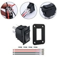 thumbnail image 4 of Dual Reset CAR Rocker Switch Forward/Reverse Rocker Switch 4-pin DPDT On-Off-On, 4 of 8