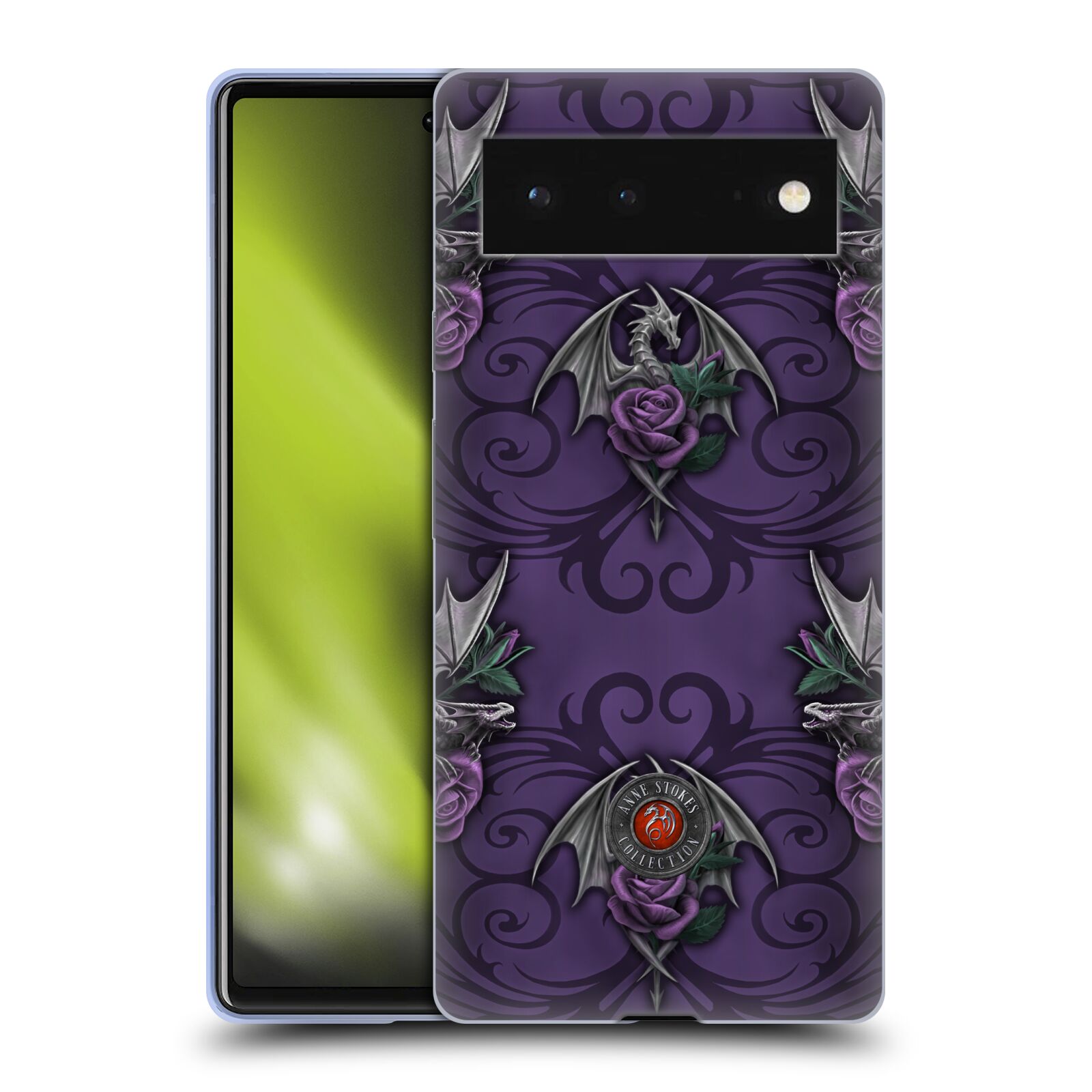 Head Case Designs Officially Licensed Anne Stokes Dragons 3 Pattern Soft Gel Case Compatible with Google Pixel 6 - image 1 of 7