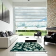 thumbnail image 6 of Ahgly Company Indoor Square Abstract Dark Sea Green Abstract Area Rugs, 5' Square, 6 of 6