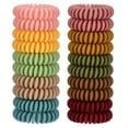 thumbnail image 1 of JessLab 20-Pack Spiral Hair Ties, Traceless Coil Ponytail Holders for All Hair Types, No Crease or Damage, Matte Colors, 1 of 6