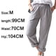 thumbnail image 2 of Pantalones rectos de mujer, pantalones casuales con cintura elástica y bolsillos, 2 of 5
