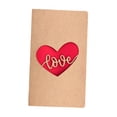thumbnail image 3 of Tarjetas del Día de San Valentín, tarjeta de felicitación navideña de papel Kraft, de cumpleaños romántica para hombres y mujeres, , Amor de corazón, 3 of 8