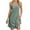 Green Dress for Women, variant on ATOYSOY Women's Scoop Neck Loose Mini A Line Dress Beach Sundress Solid Color Elegant Casual Eyelet Spaghetti Strap Nightdress Sleeveless Dress for Girls Green L