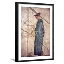 Italy, Naples, Naples Museum, from Pompeii, House of Fatal Love  IX, 5,8, Pan and the nymphs, Framed Art Print Wall Art by Samuel Magal Sold by Art.Com