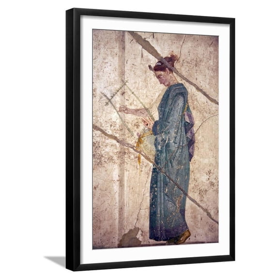 Italy, Naples, Naples Museum, from Pompeii, House of Fatal Love  IX, 5,8, Pan and the nymphs, Framed Art Print Wall Art by Samuel Magal Sold by Art.Com