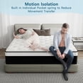 thumbnail image 4 of lemontalking 10 Inch Full Hybrid Mattress CertiPUR-US Certified Memory Foam Pocket Spring Mattress Medium Firm in a Box, 4 of 7