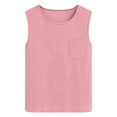 thumbnail image 4 of GEWSEY Tank Tops for Women, Crewneck Loose Fit Basic Going Out Clothes Womens Fashion Casual Summer Sleeveless Shirts (Pink, M), 4 of 4