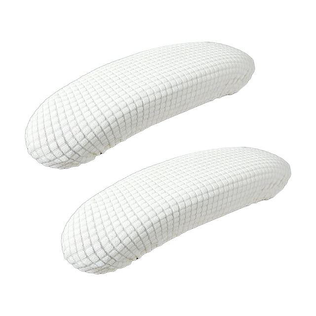 veasfak Office Chair Armrest Covers Removable Comfortable Elastic Protective Sleeve Machine Washable Slipcovers Arm Rest Covering white