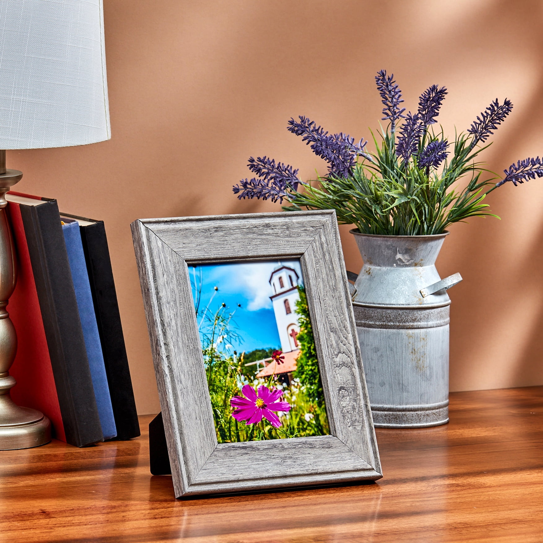 (2 pack) Mainstays – 5x7 Picture Frame – Rustic Gray Tabletop Photo Frame