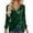 Green, variant on Womens Casual Tops Long Sleeve Sequin Velvet Collar Asymmetrical Hem Petite Tops for Women,Black,S