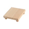 thumbnail image 4 of Soporte de madera para cosméticos, bandeja de maquillaje, soporte resistente multiusos, soporte de pedestal, Pequeño, 4 of 9