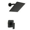 thumbnail image 5 of Shower Faucet Set 8" Black Rain Shower Head Combo with Valve Kit Wall Mounted, 5 of 22