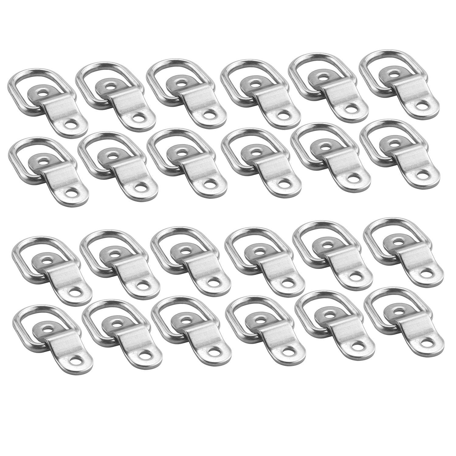 【Trjgtas】 24 Pieces DRing Tie Down 1/4 Inch Stainless Steel DRings